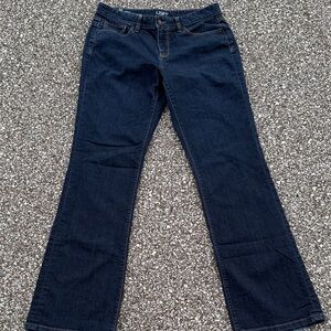 LOFT NWOT Women's Dark Blue Curvy Boot Cut Jeans